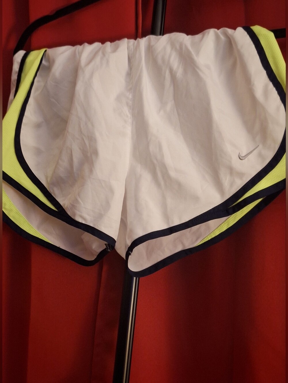 White Neon Yellow Nike Shorts